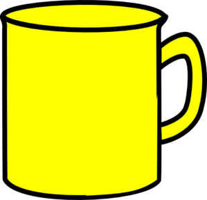Yellow Mug Clip Art At Clker  - Mug Clipart
