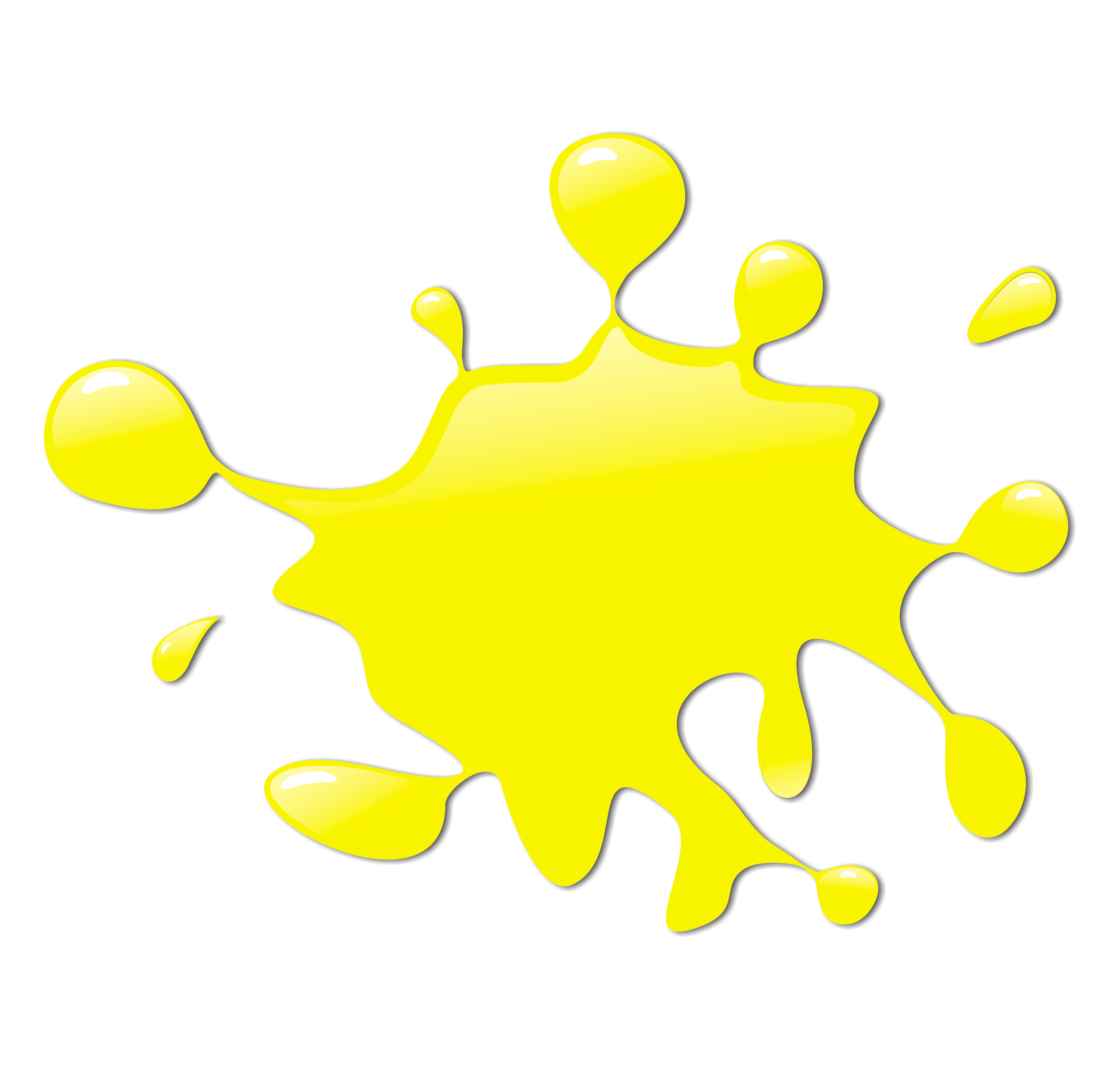 Yellow Paint Splat Clipart Best