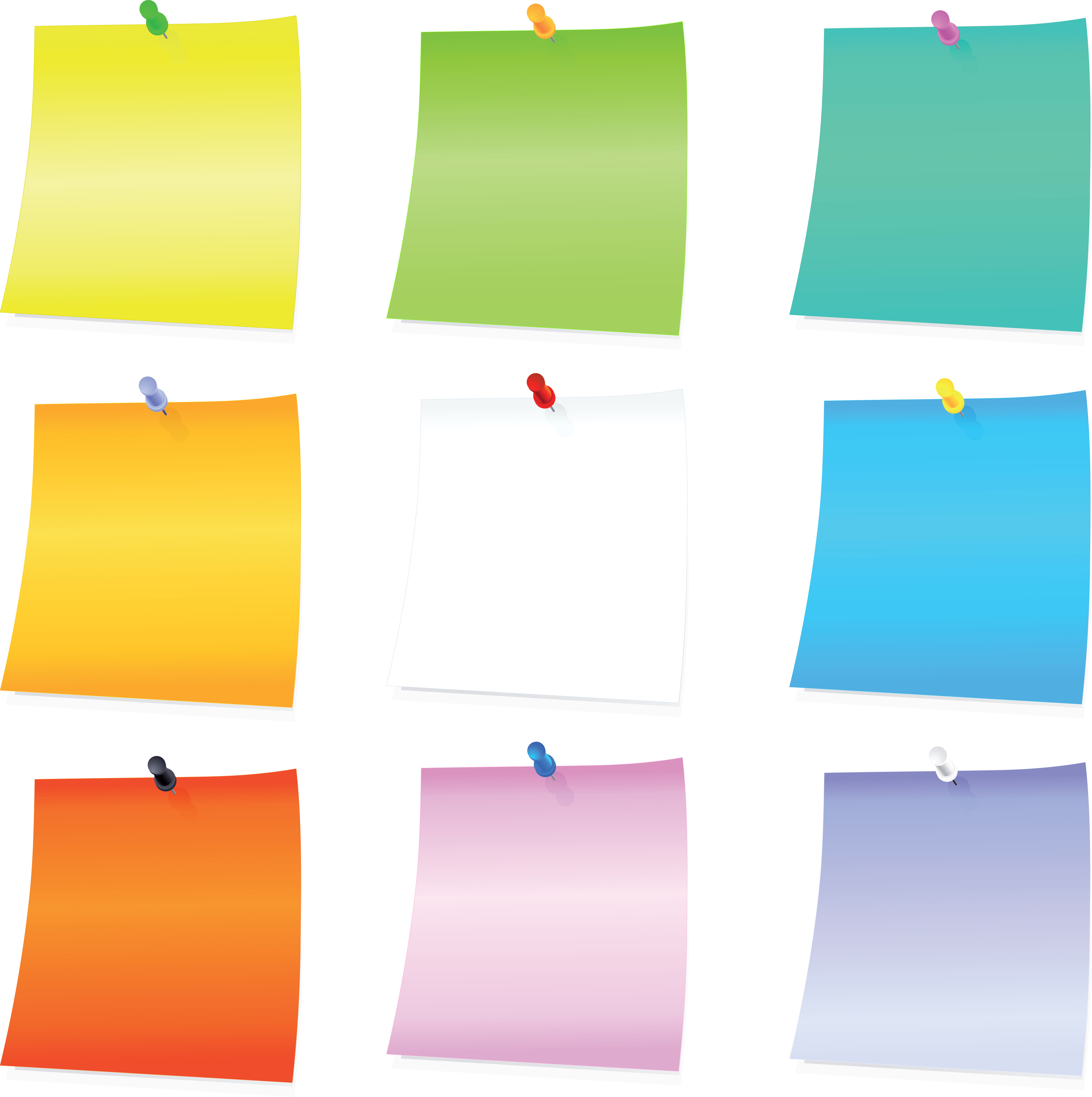 Yellow post-it clipart . Download