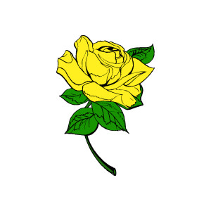 Yellow Rose Clip Art Free - Yellow Rose Clip Art