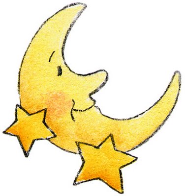 Yellow Star Border Clip Art . - Moon And Stars Clip Art