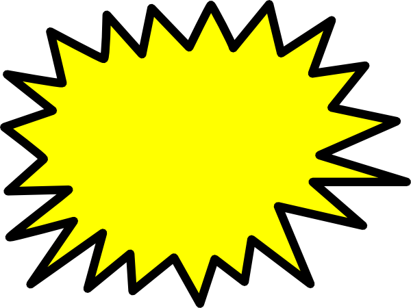 Yellow Star Burst Clip Art At Clker Com Vector Clip Art Online