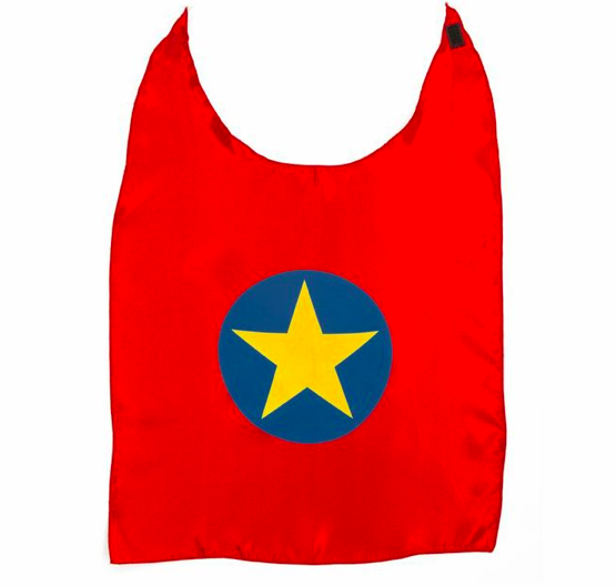 Yellow Star Cape Clipart - Superhero Cape Clipart