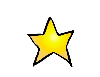 Vector - Yellow star isolated
