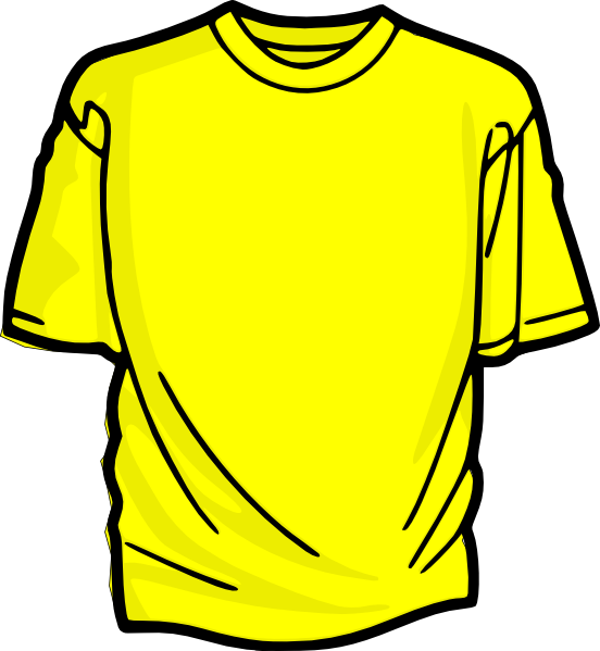 Yellow T Shirt Clip Art At Clker Com Vector Clip Art Online Royalty