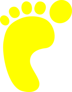 Yelow Footprint Clip Art At Clker Com Vector Clip Art Online