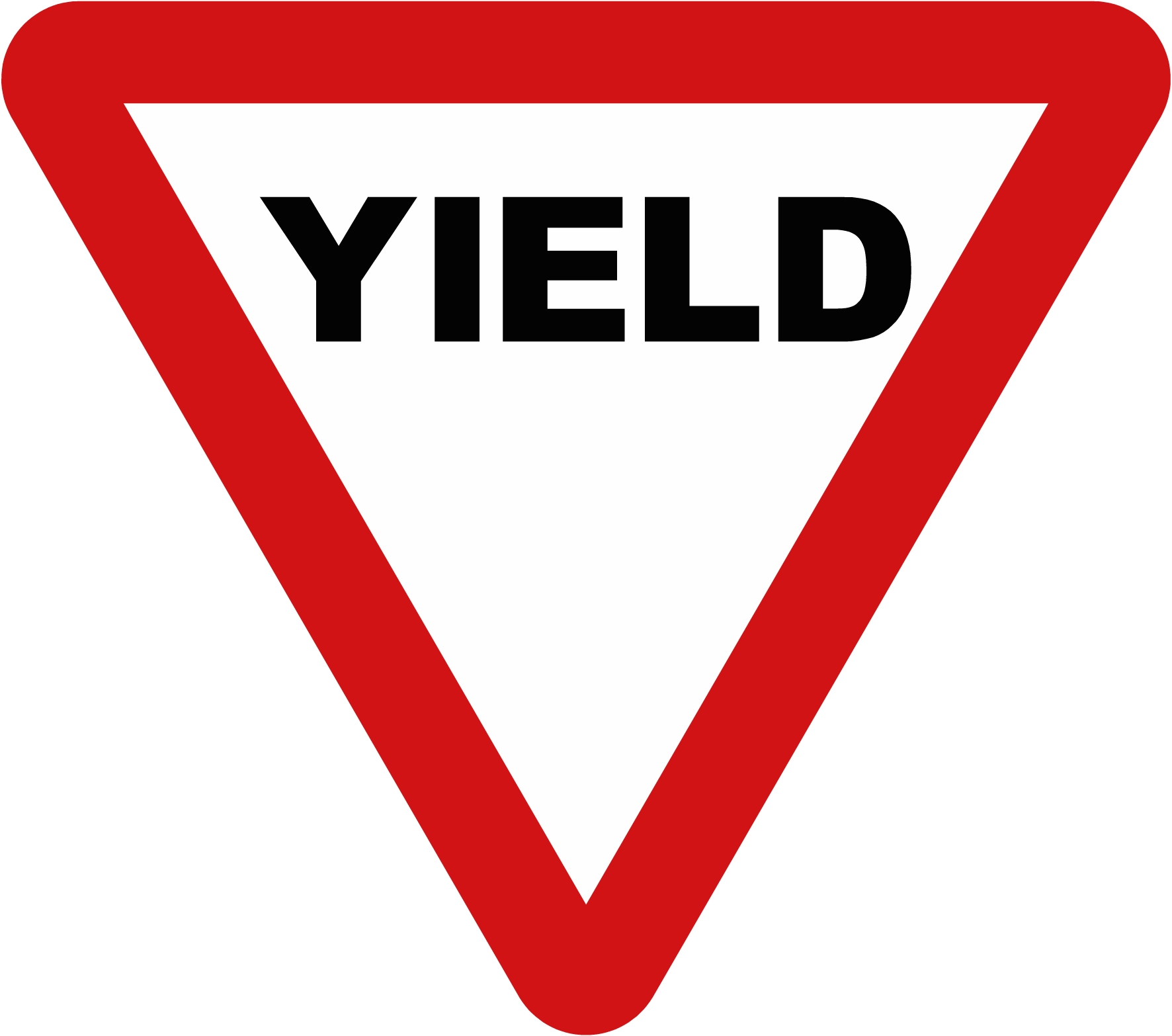 yield sign clipart