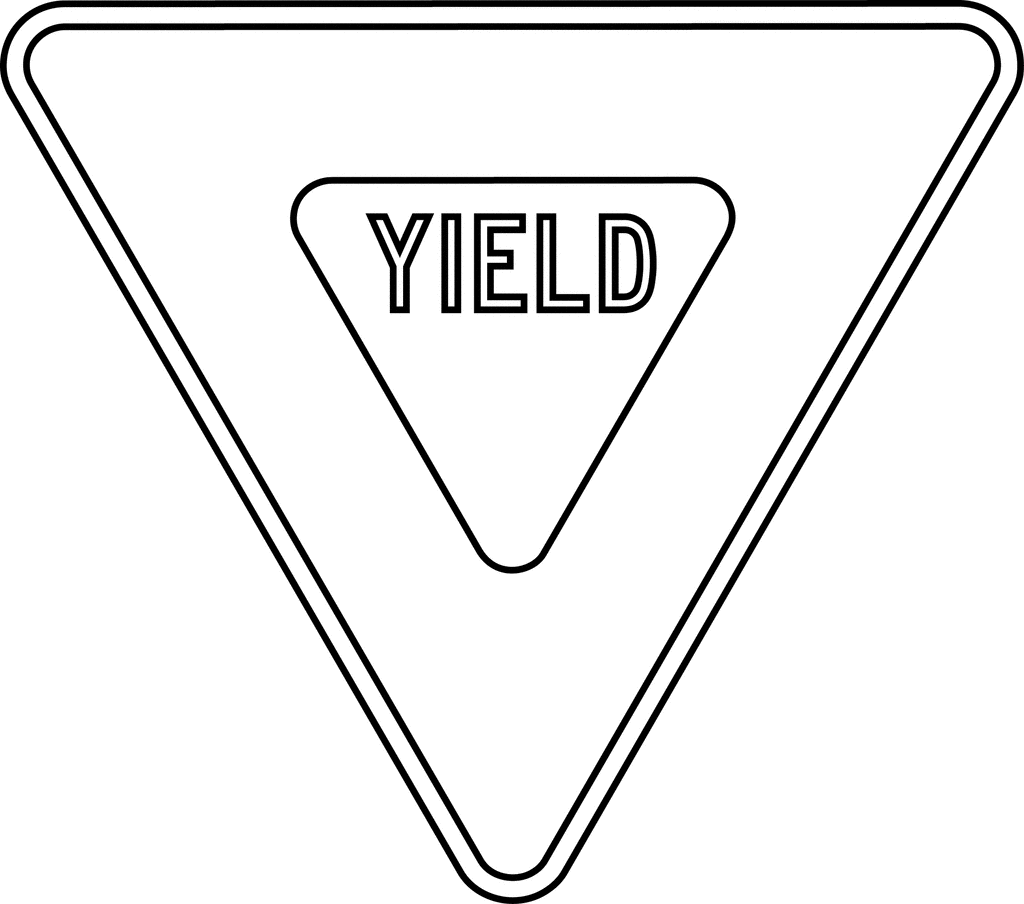 Yield Outline Clipart Etc