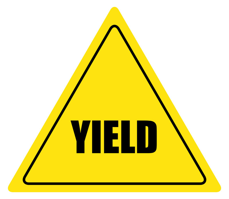 Yield Sign Color; Curvy Road  - Yield Sign Clip Art
