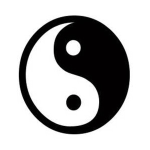 ... Symbol of yin-yang - Blac