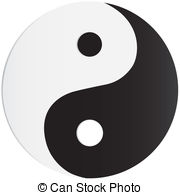 Yin Yang Symbol Stock ... - Yin Yang Clipart