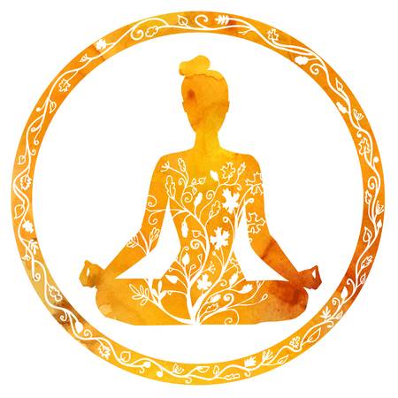 Lotus pose in yoga