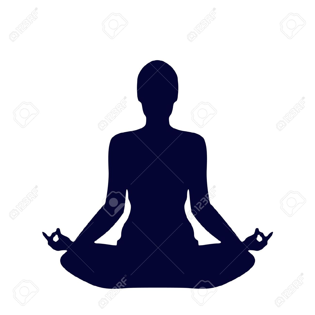 yoga silhouette: Pose Yoga .