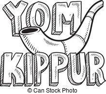 ... Yom Kippur Jewish holiday sketch - Doodle style Jewish.