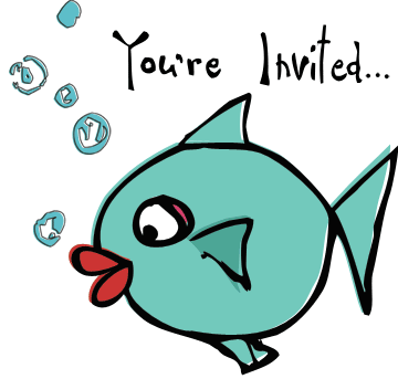 Youu0026#39;re Invited Fishy clipart