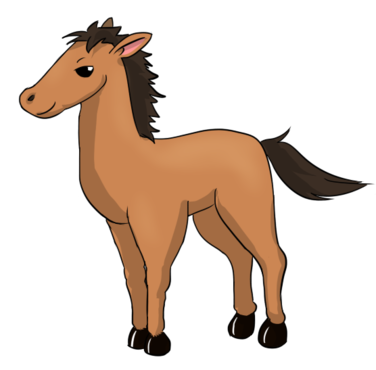 You can use this cartoon hors - Clip Art Horse