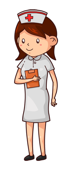You can use this cute cartoon - Nurse Clipart Free