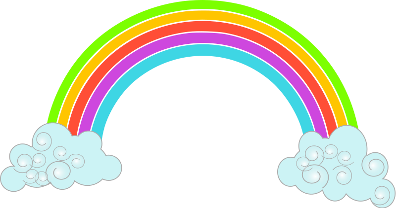 You can use this cute colorful rainbow clip art on your personal or commercial projects. This clip art belongs to the public domain so use it freely on your ...
