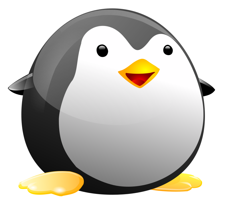 You can use this cute round penguin clip art on your personal or commercial projects.