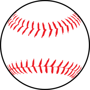 Pink softball clip art vector