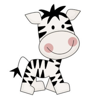 Baby Zebra SVG cutting files 