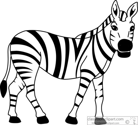 zebra clipart for kids
