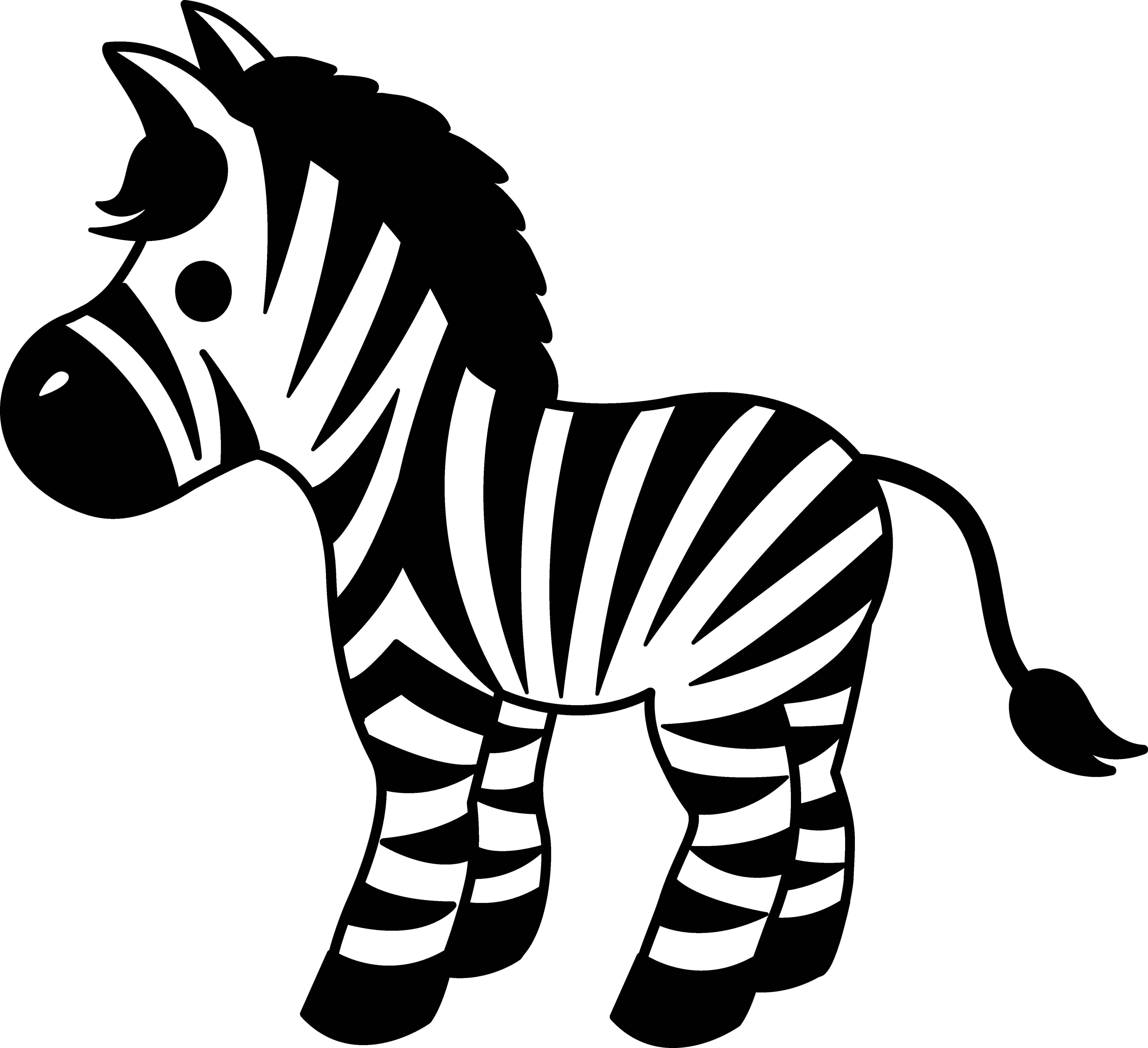 Zebra Clipart Black And White Zebra Clipart Black And White
