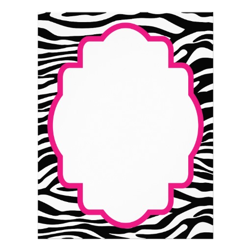 Zebra Print Border: Clip Art,
