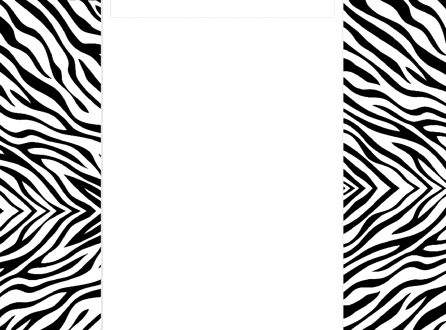 Zebra Print Border Clip Art.  - Zebra Border Clip Art