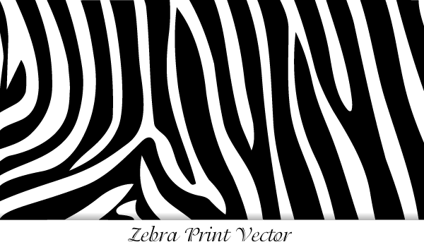 Zebra Print Vector Art | 123Freevectors