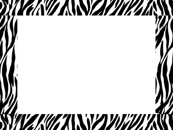 ... Zebra print clipart borde