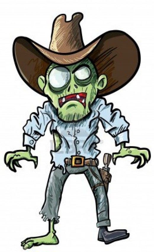 Zombie cowboy costumes illustrations wallpapers and clip art