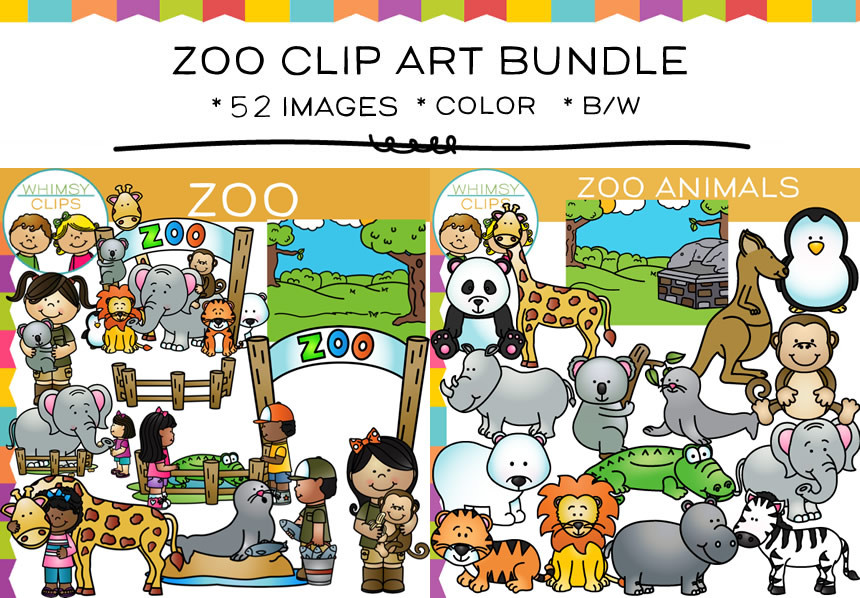 Zoo Clip Art Bundle