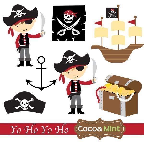  - Cute Pirate Clipart