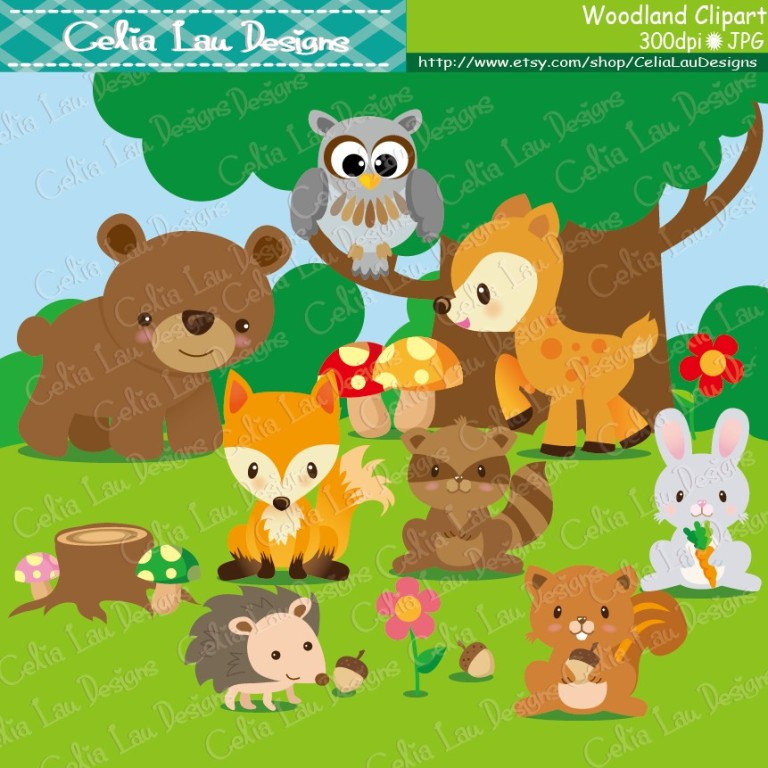  - Forest Animal Clipart