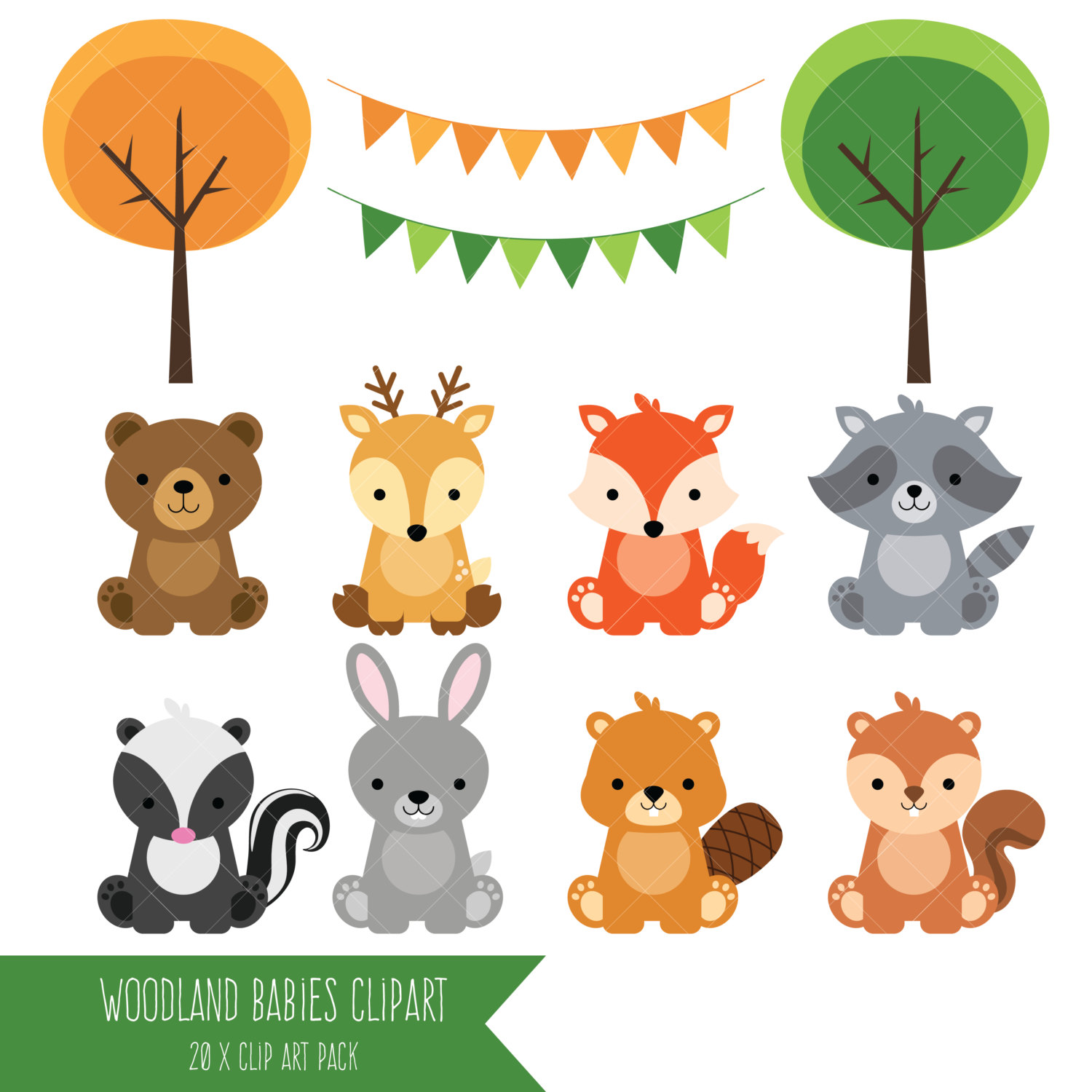  - Forest Animals Clipart